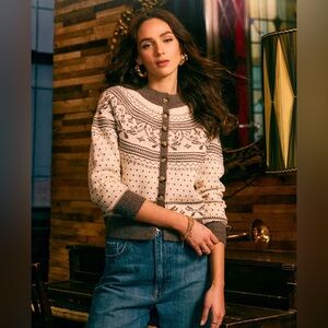 Heartloom Morrie Cardi Crewneck Sweater